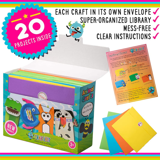 Arts and Crafts for Kids, 20 Boxes, 12.5 x 4 x 9.5 inches