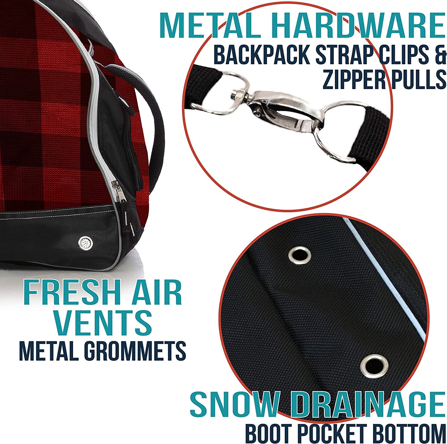 Travel luggage for skiing and snowboarding, Colour: Plaid