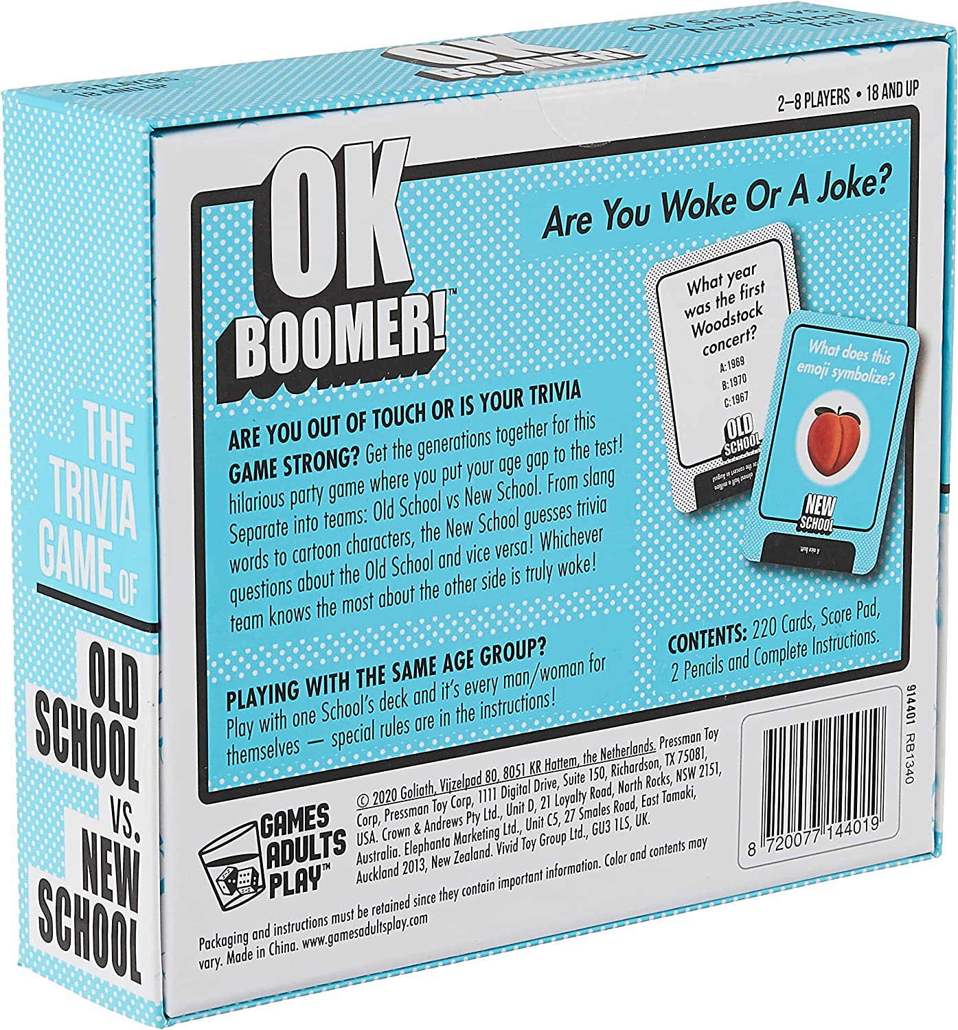 OK Boomer - The Old School vs. New School Trivia Game