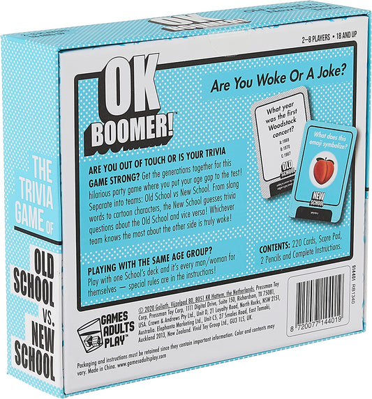 OK Boomer - The Old School vs. New School Trivia Game