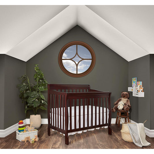 Convertible Mini Crib in Cherry