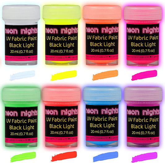 Fabric & Textile Paint Set | Pack of 8 paints - 8, 20 ml