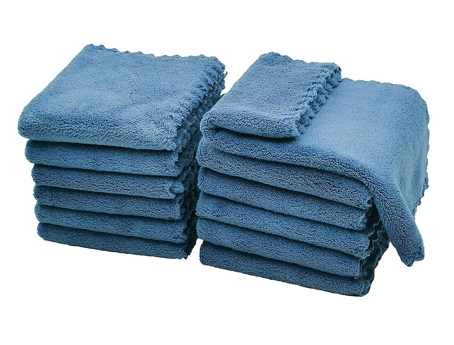 Baby Wipes, 12-Pack, 12" x 12", Microfiber Fleece, Navy