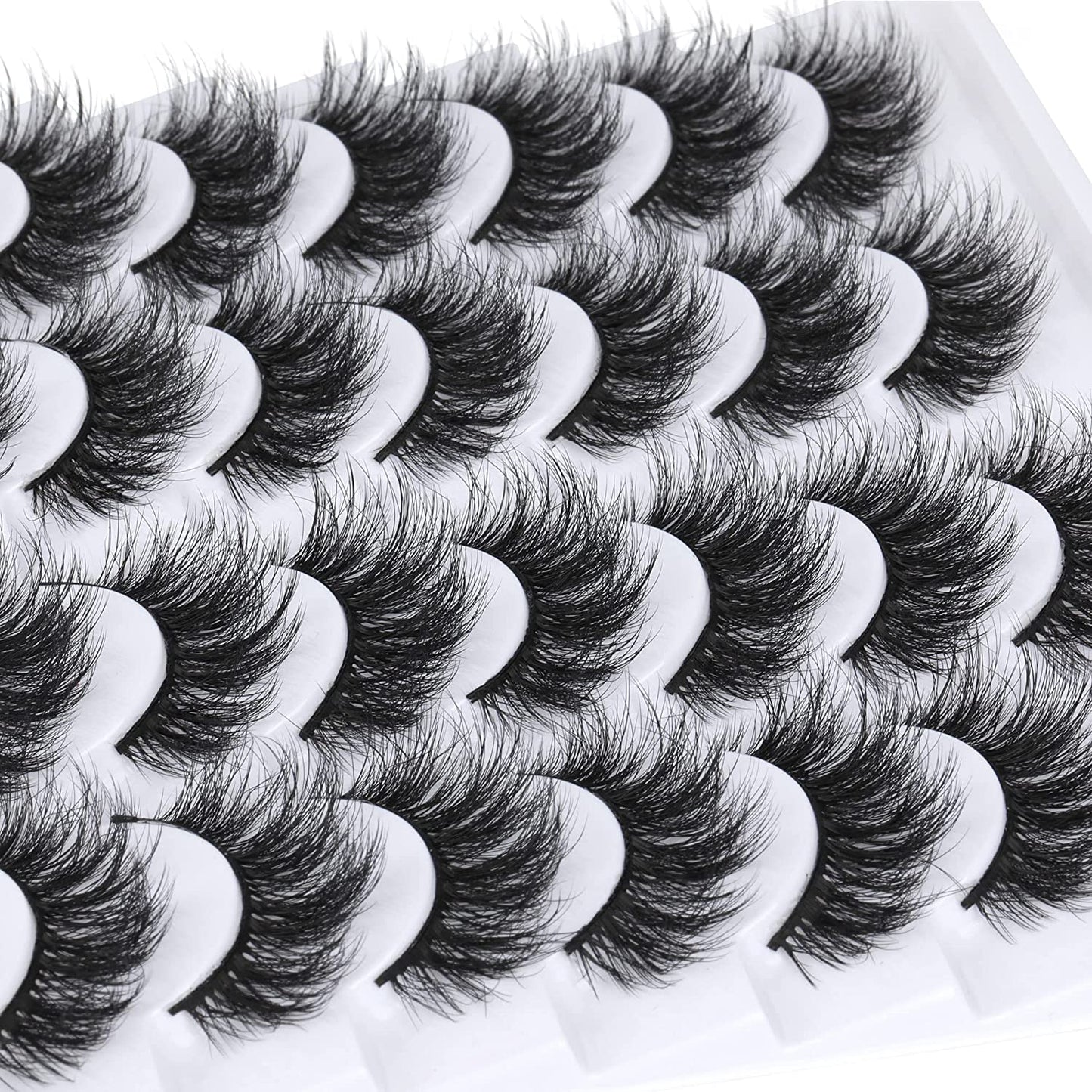 False Eyelashes Natural Eyelashes 6D Reusable 14 pairs