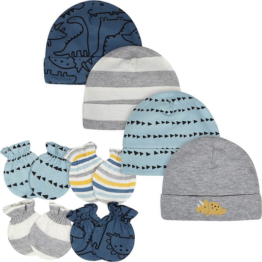 Unisex Baby 9-Piece Hat & Mitten Set