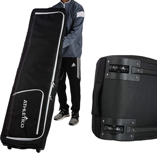 Padded snowboard bag with wheels, Size: 157 cm, (Color: Black)
