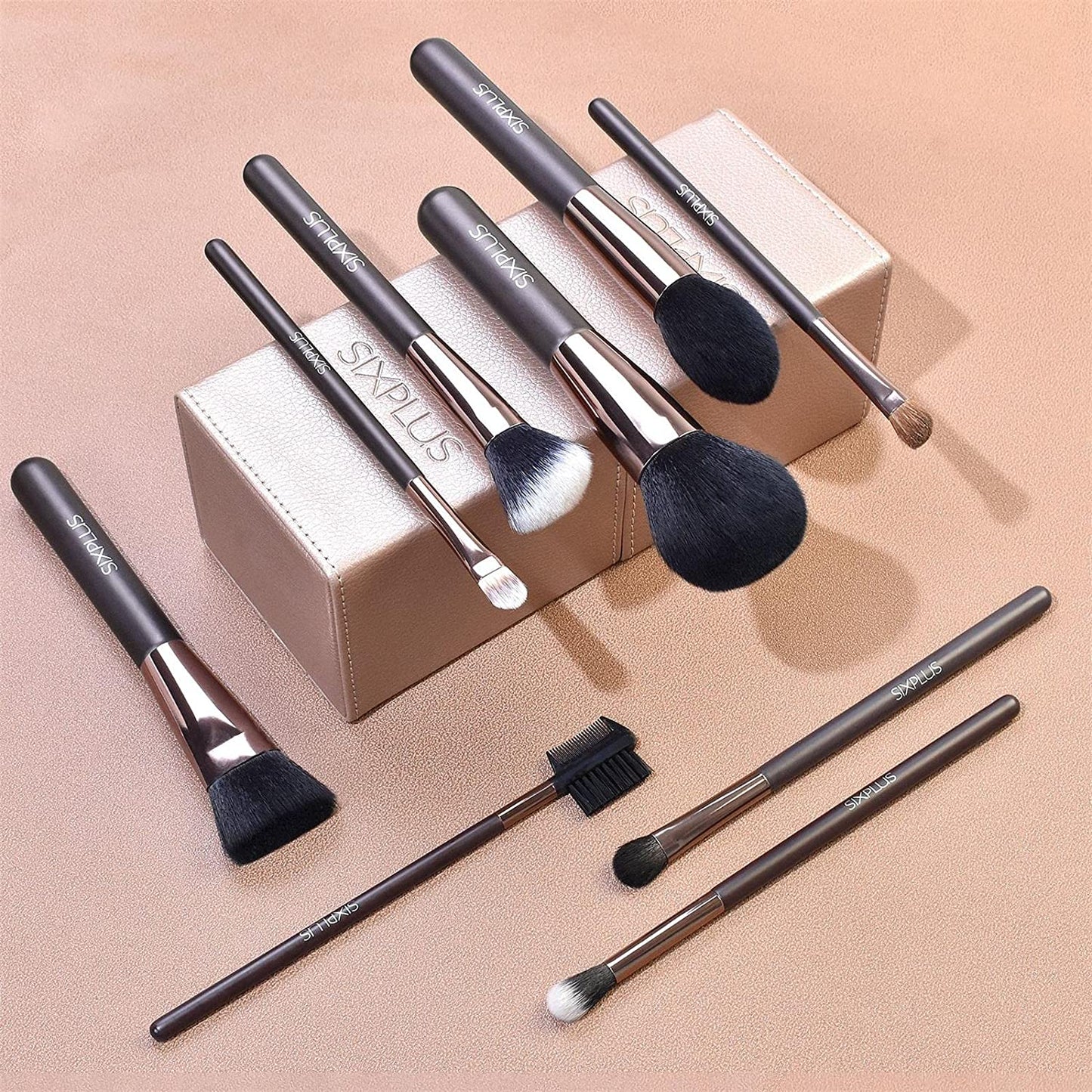 15 professional makeup brushes with organizer