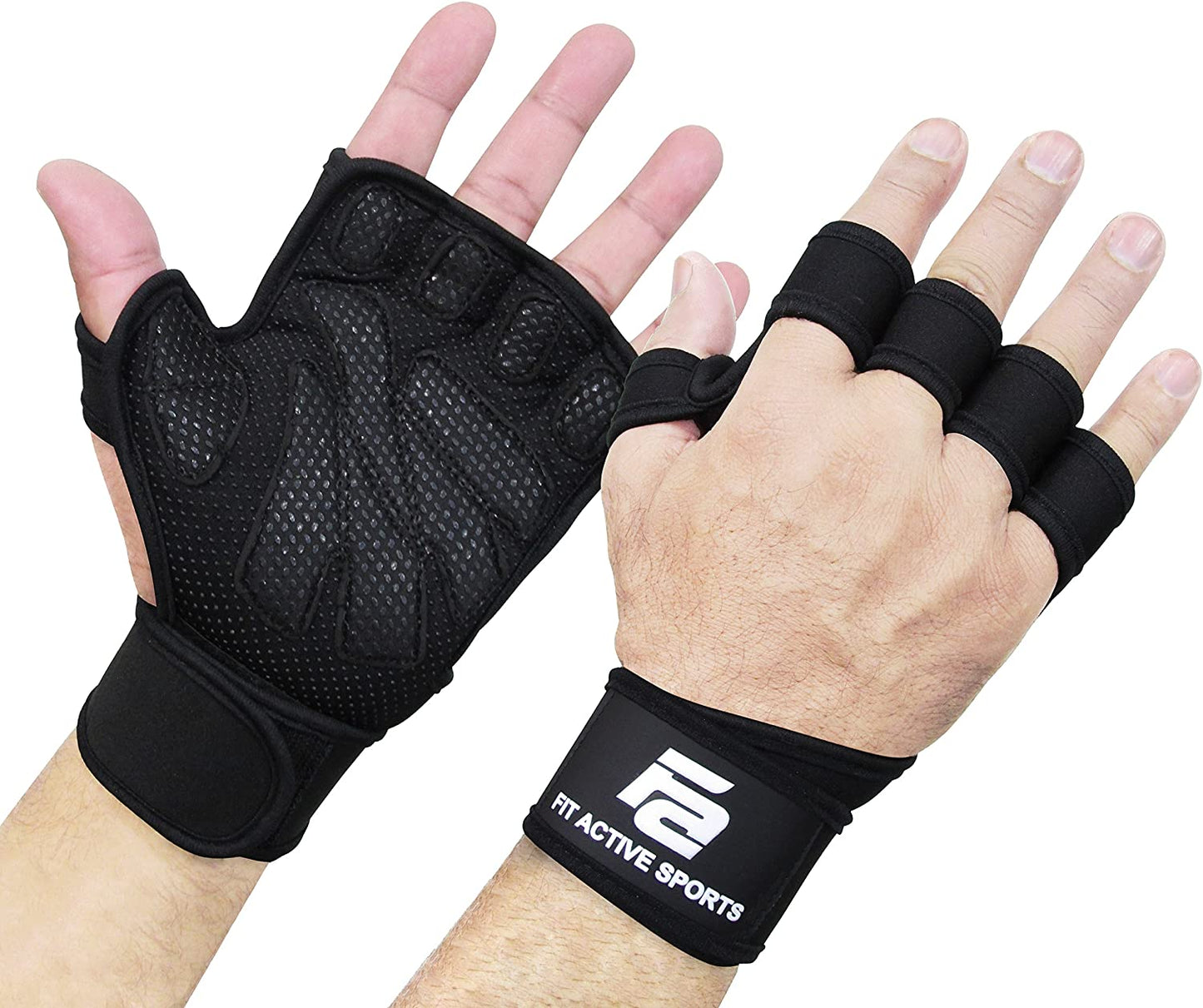 weightlifting training gloves, color: black, size: m