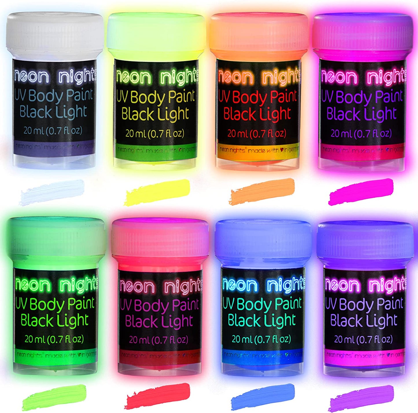 Fluorescent Festival Face Paints 8 Colors