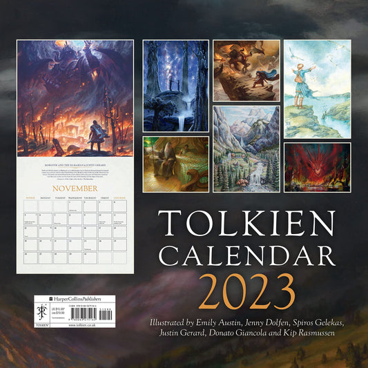 Tolkien Calendar 2023, Calendar