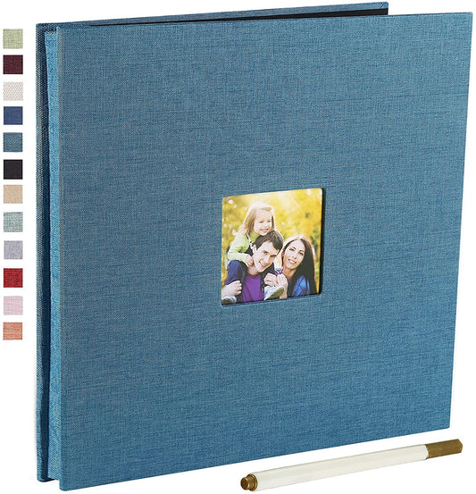 11x10.8" Large Photo Album, 60 Pages (Sky Blue)