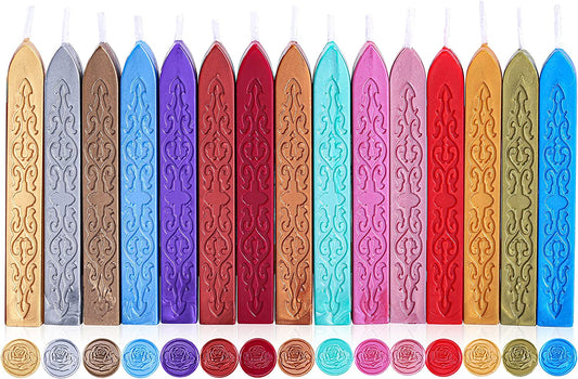 15pcs Wick Sealing Wax Sticks (15 Colors)