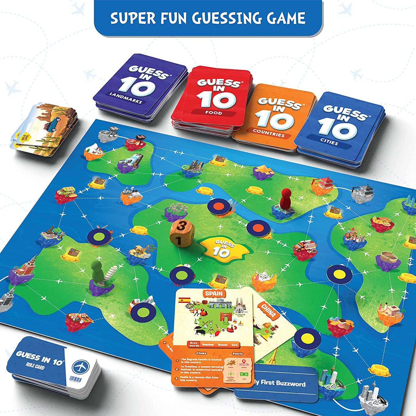 Board Game, Guess in 10 Around The World