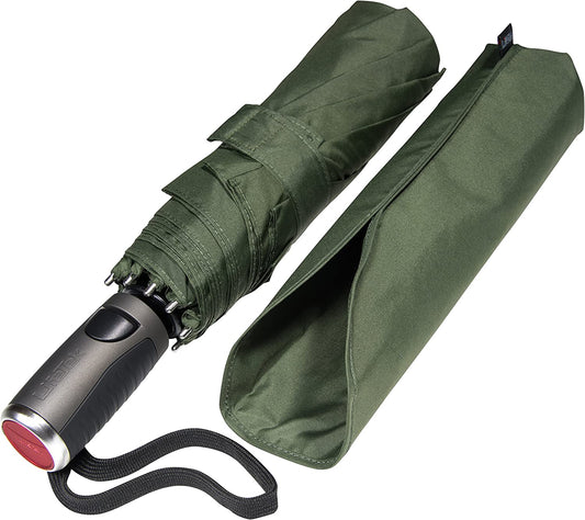 42" Windproof Folding Umbrella (Green)