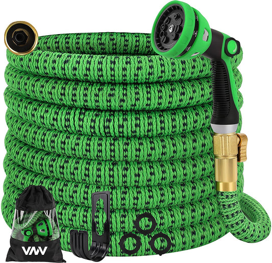 100ft Expandable Garden Hose, (Green)