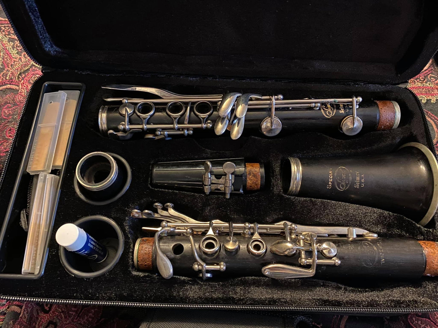 600D Waterproof Foam Cotton Padded Clarinet Case