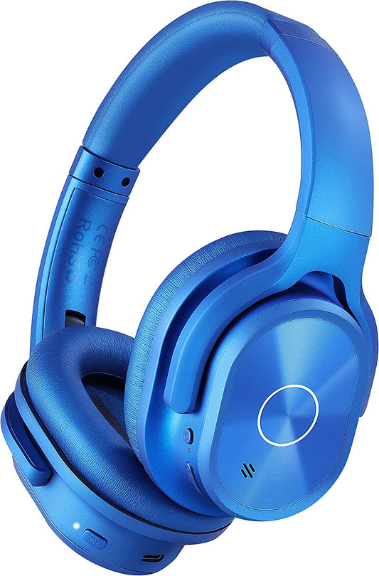 Active Noise Canceling Headphones, 40 Hours Playtime (Blue)