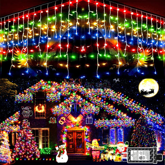 Christmas lights for decoration, 400 LED, 33 feet, Multicolor