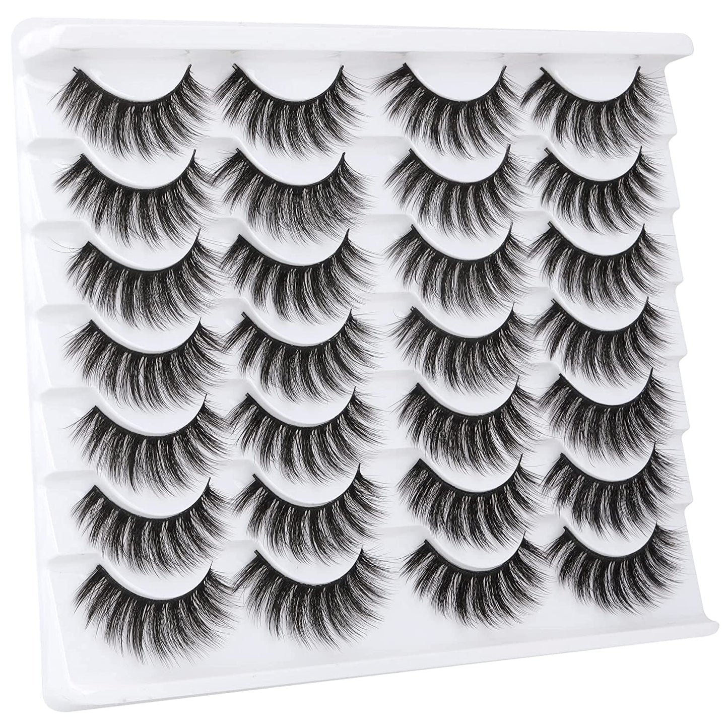 Eyelashes 14 Pairs Reusable, Multipack, DOLL LASHES