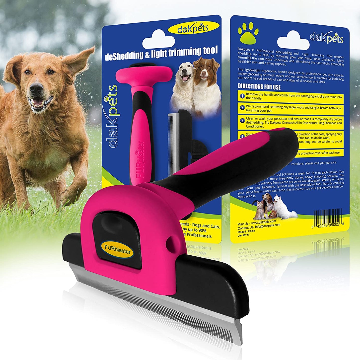 Professional Pet Hair Removal Tool (Pink)