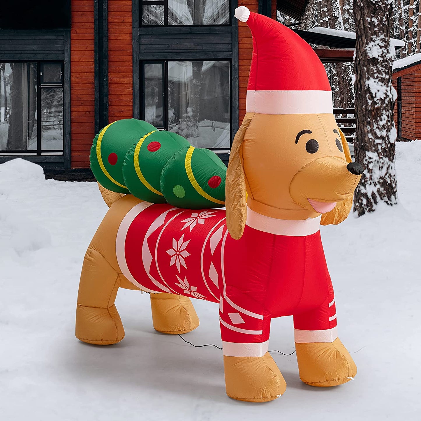 7FT Inflatable Christmas Dog Christmas Inflatable