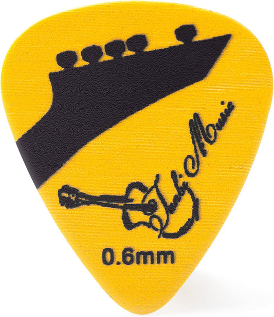 Celluloid Guitar Picks, 0.6mm, (Yellow)