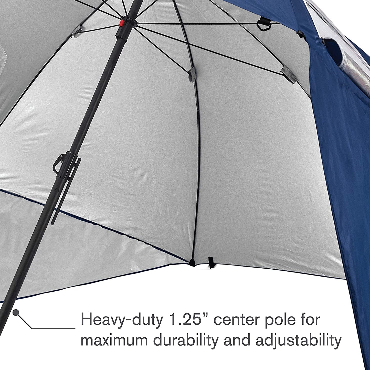 Umbrella Shelter for Sun and Rain Protection (9-Foot), Color Blue