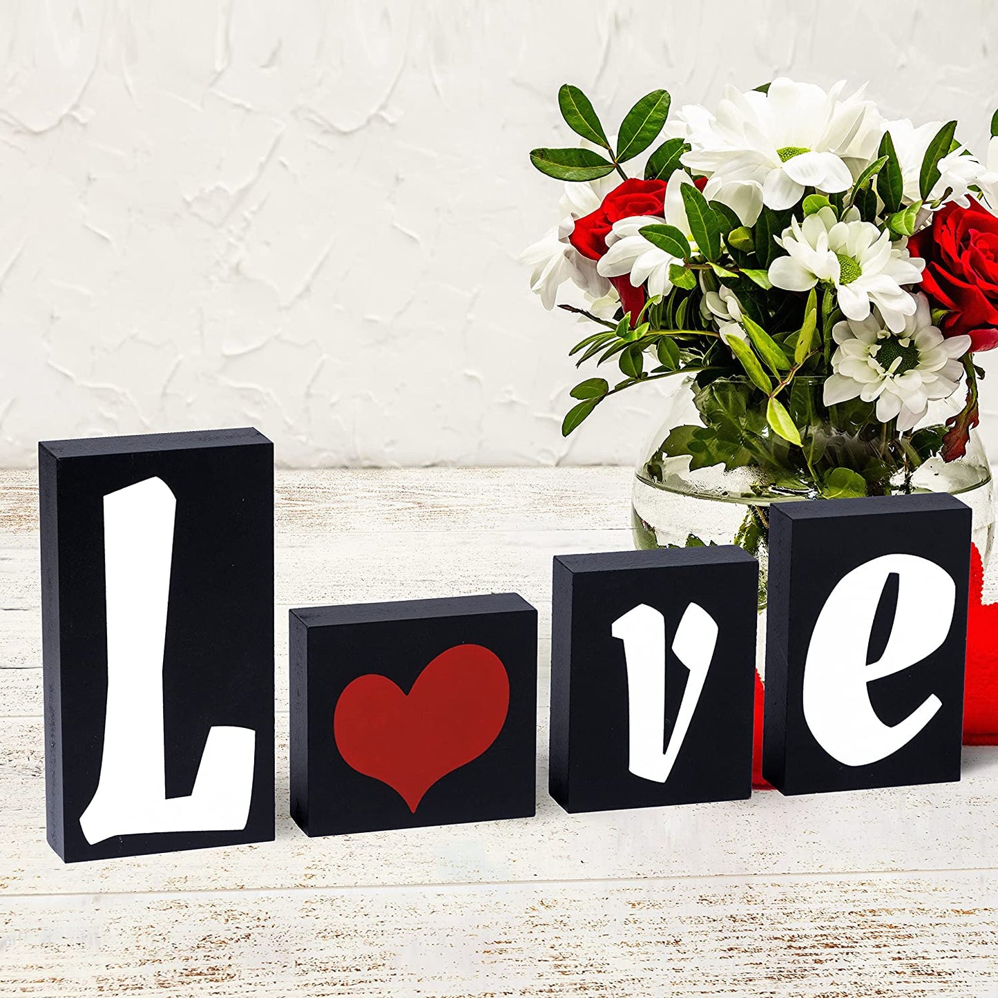 Valentine's Day Table Decoration, (Black)