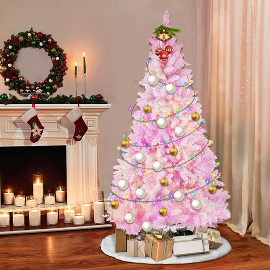 8ft Artificial Pink Christmas Tree