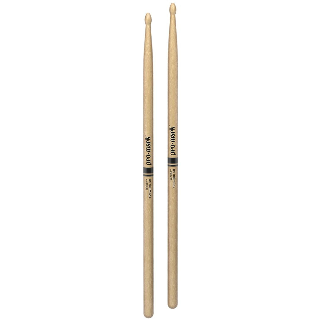 1 pair of oval wood tip drumsticks, (classic 5A hickory)