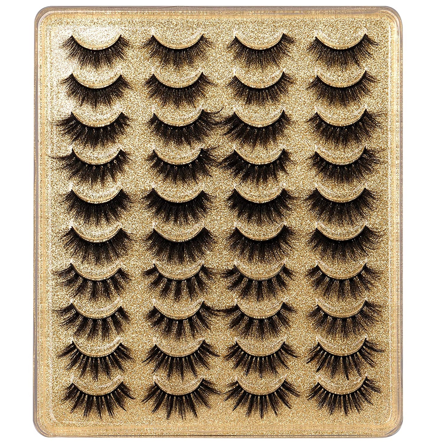 20 Pairs 3D False Eyelashes Pack (E- BLING BLING 5 STYLES)