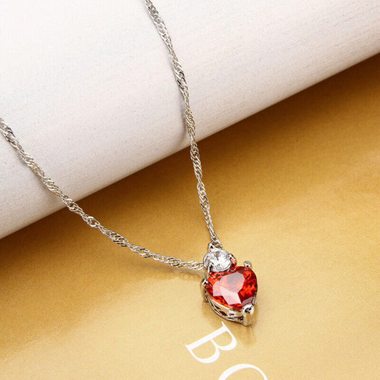 Red heart necklace