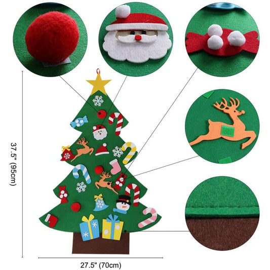 Felt Christmas Tree Set, Matte