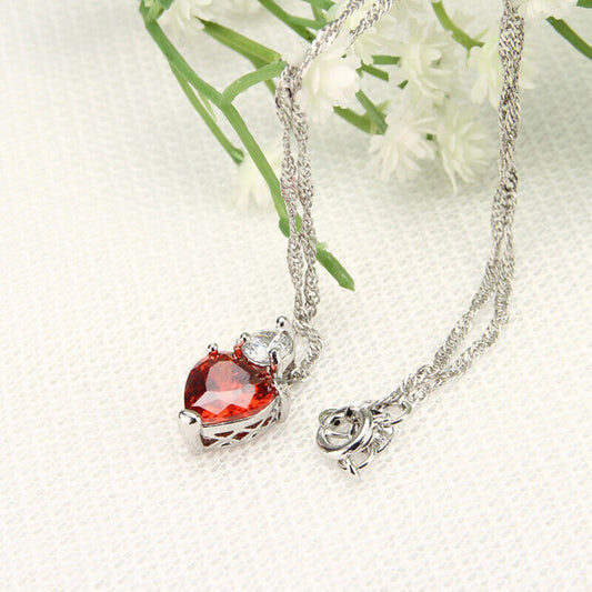 Red heart necklace