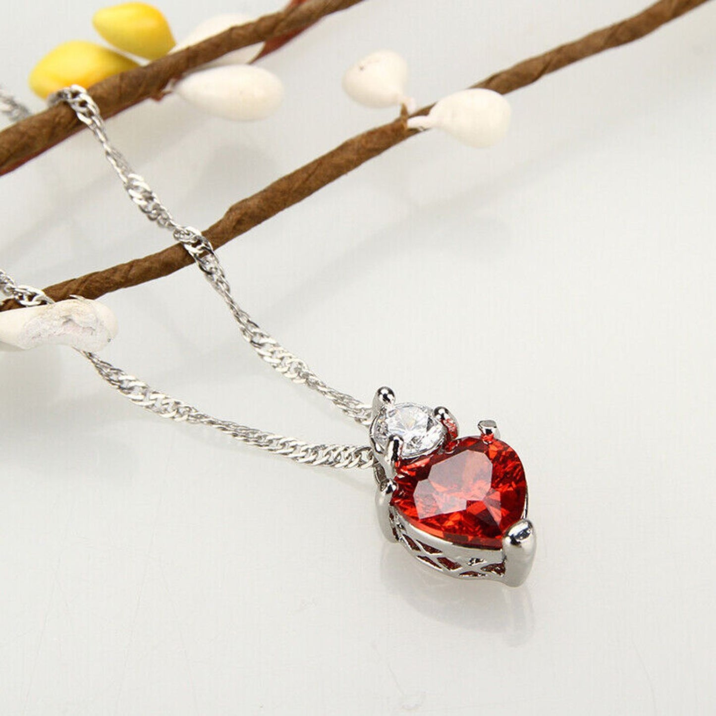 Red heart necklace