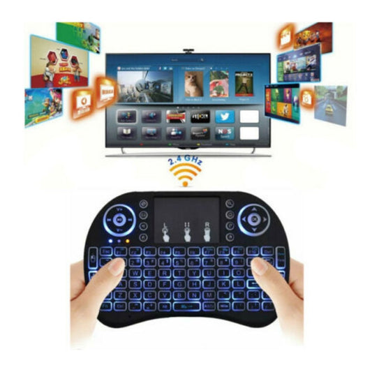 Wireless Mini Keyboard Touchpad Remote Control for Smart TV