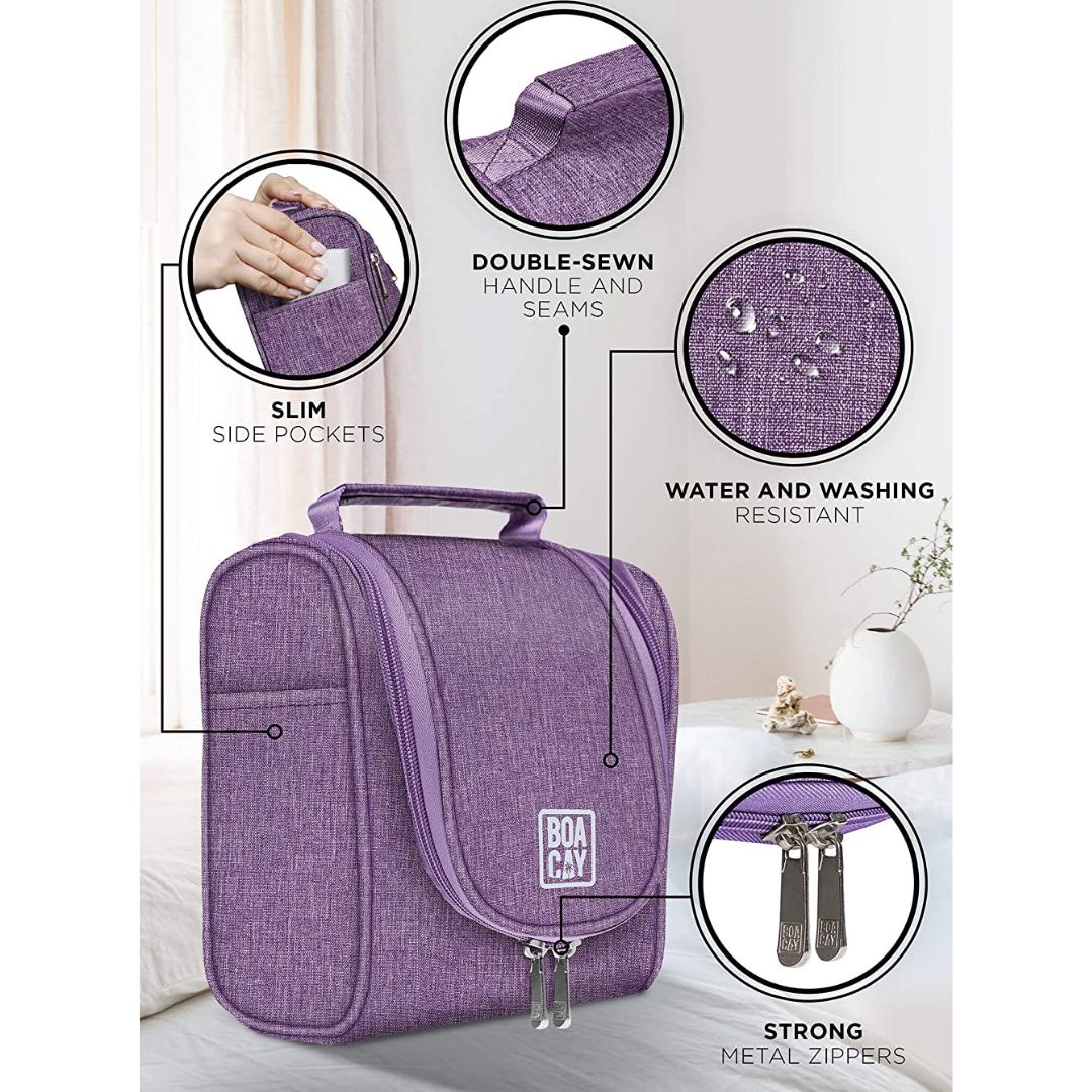 bathroom organizer kit with holders color: wild purple (small)