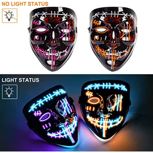 2 Pack Halloween Purge Masks, Style2