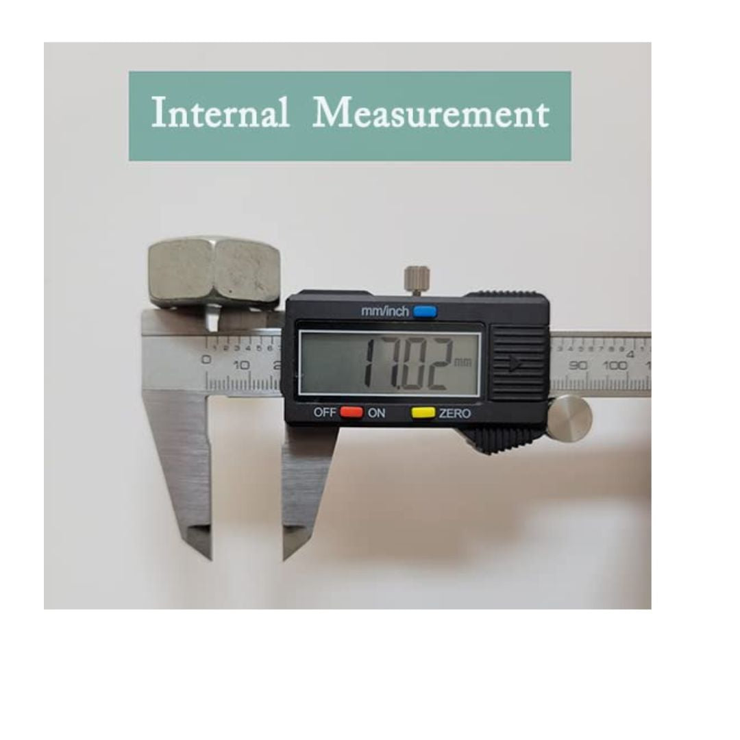 0-6 inch stainless steel digital caliper with large LCD display