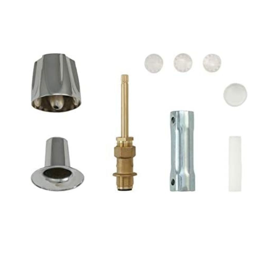 Chrome 3-Handle Tub and Shower Remodel Trim Kit