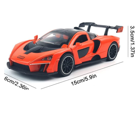 Mini Super Electric Toy Car with Lights and Music, Orange