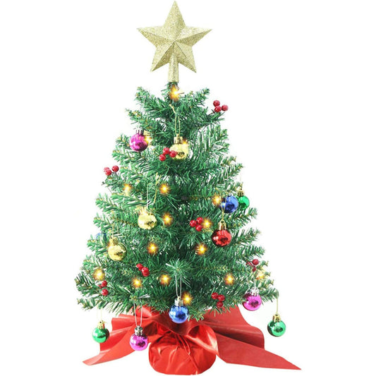 24 Inch Tabletop Christmas Tree, Red