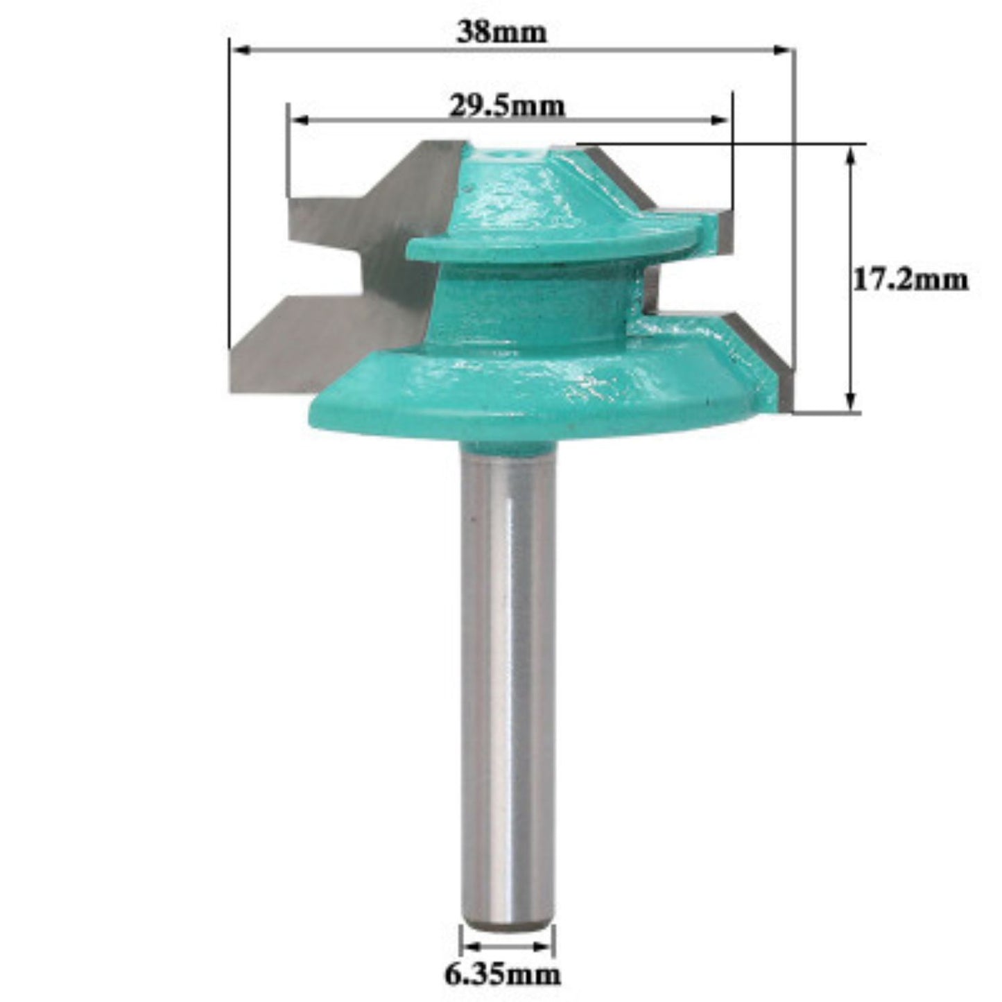 45 degree right angle spigot, Green