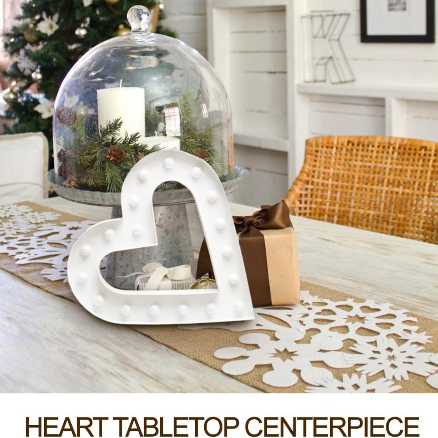 12 Inch Illuminated Heart Tent Light