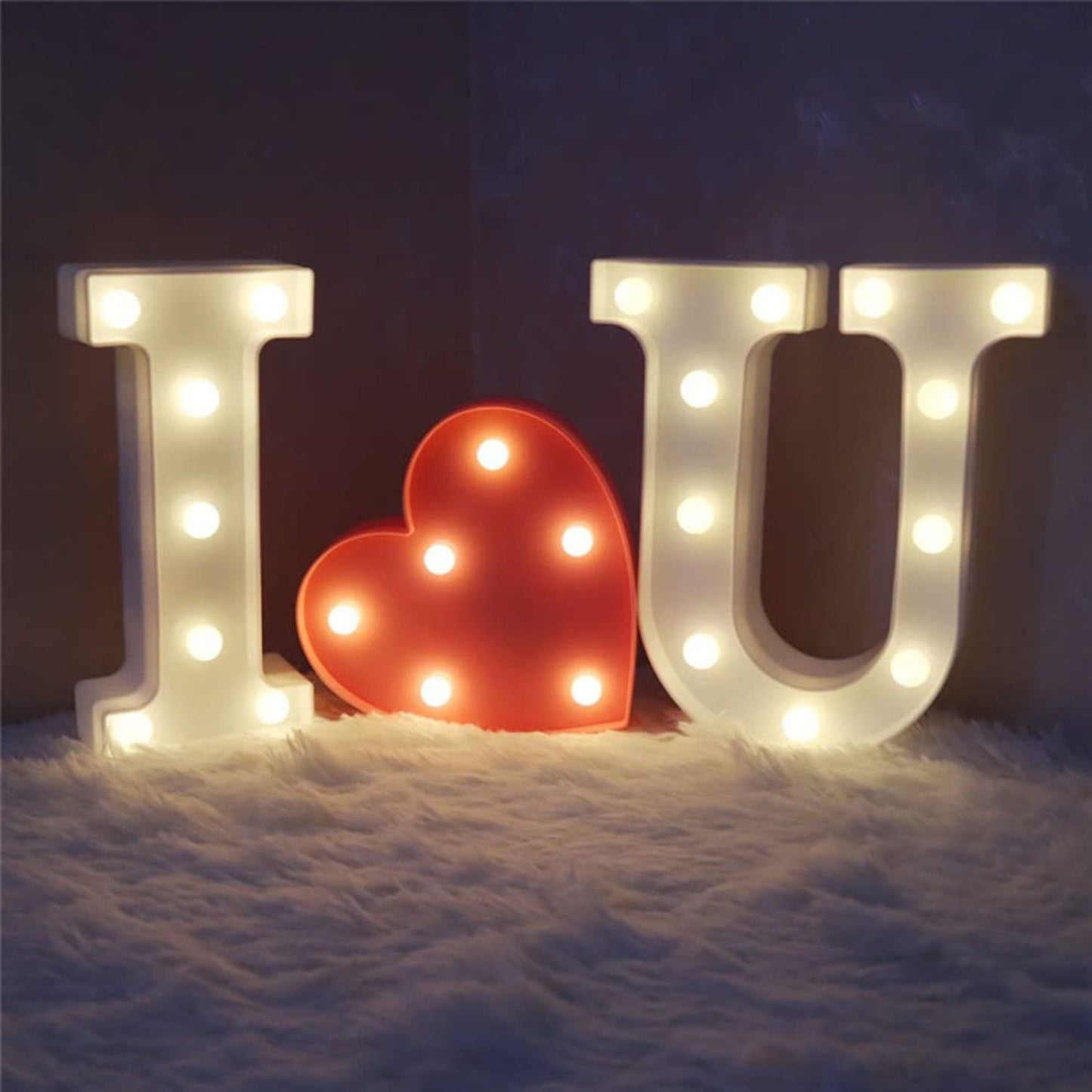 Love You LED Valentine's Day Letter Sign