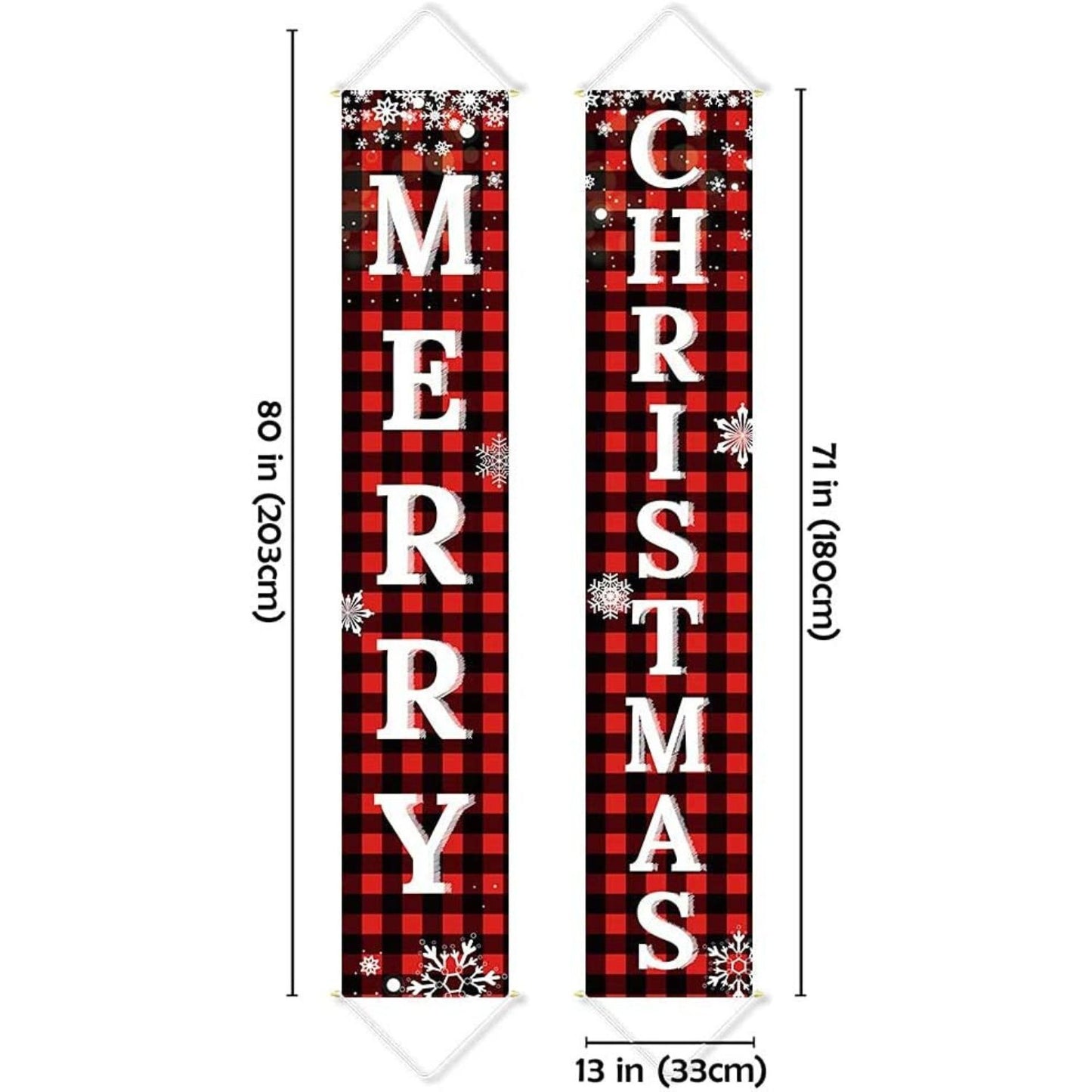 Christmas decoration, hanging banner "Merry Christmas".