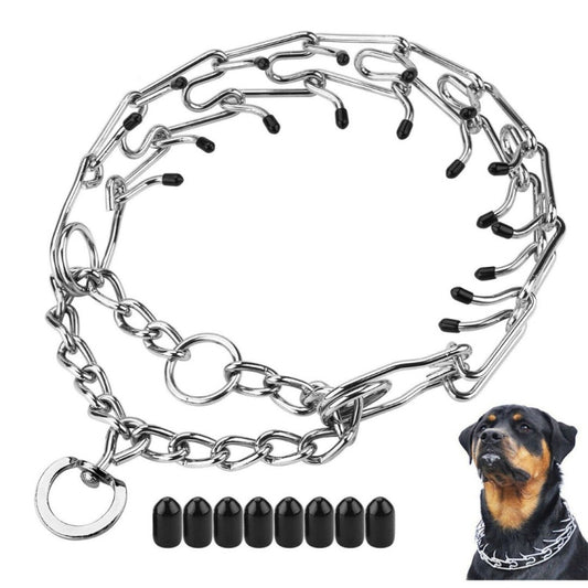 Steel Metal Pet Pinch Spike Snap Collar