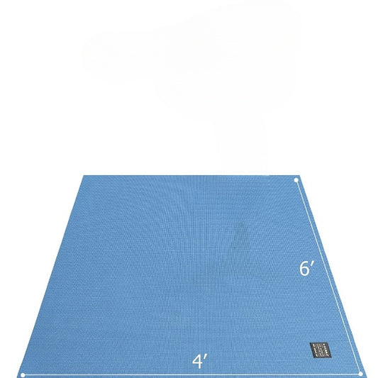 72" x 48" Large Yoga Mat, 6' x 4' x 7mm, Blue Sky