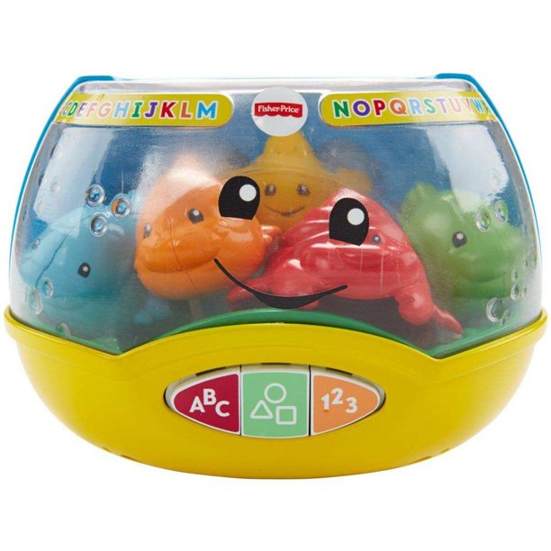 Interactive toy fish tank with lights for babies