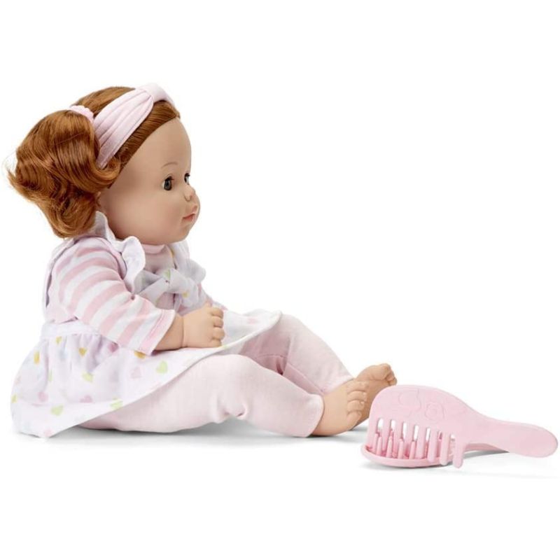 Baby Doll with Polka Dot Apron, Color: Light Skin Tone, 14"